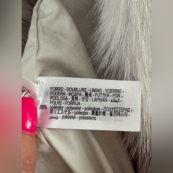 Zara Faux Fur Oversized Light Grey Coat Jacket  Large L Viral Blogger Favorite - Picture 5 of 7